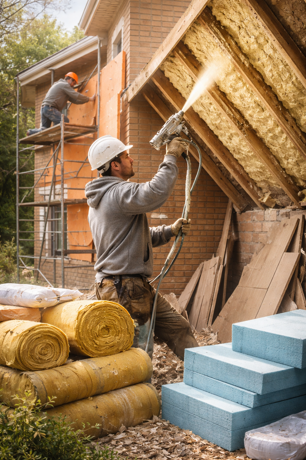 Утепление домов в Дальнегорске под ключ от 4328 руб/м2 | Профессионально — ТепломастерДль