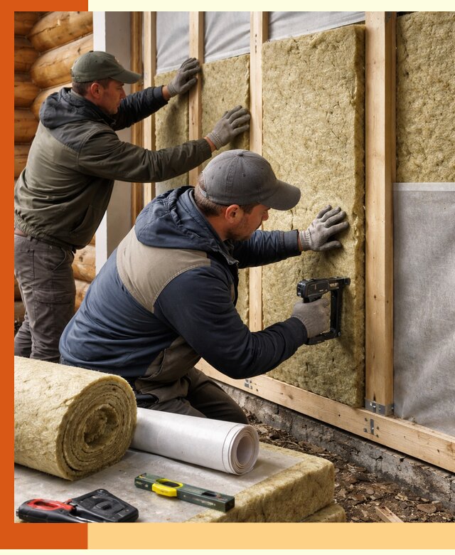 Утепление бревенчатого дома под ключ в Дальнегорске