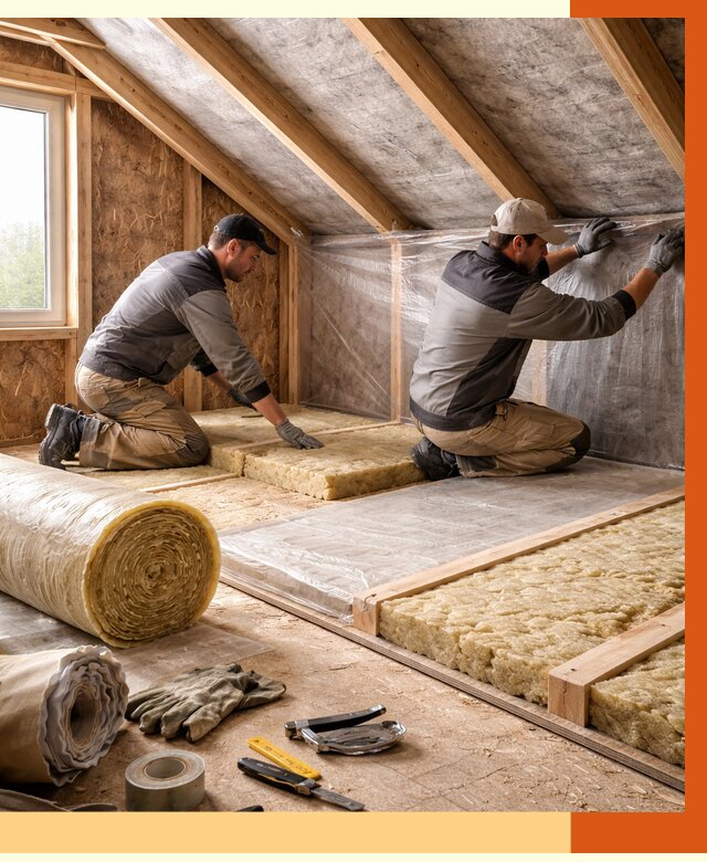 Утепление чердака в Дальнегорске от 7728 руб/м² — теплоизоляция и комплексное утепление под ключ | ТепломастерДль