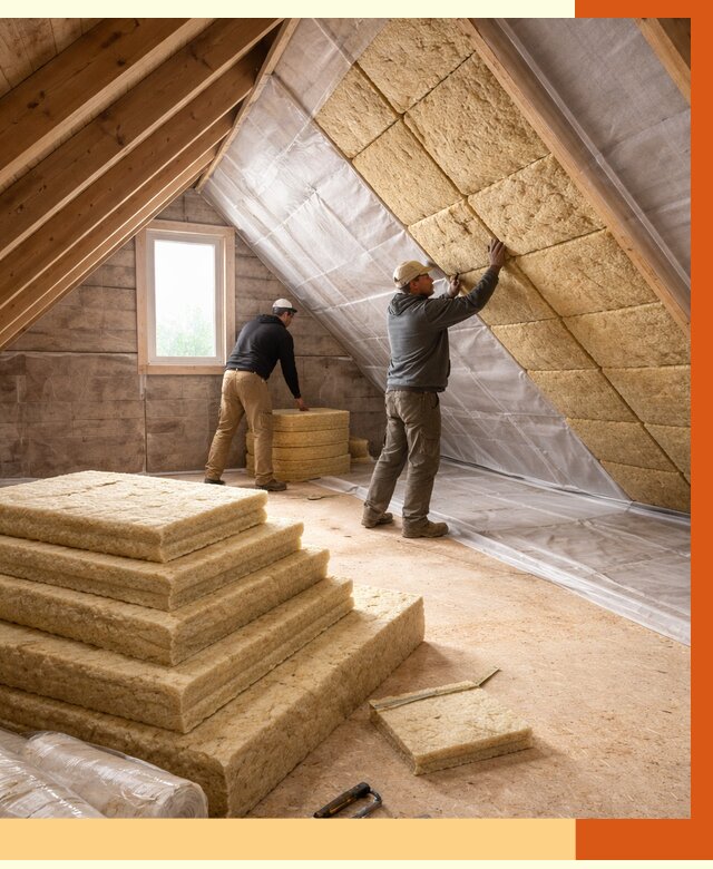 Утепление мансарды в Дальнегорске от 2576 руб/м2 — комплексно и под ключ | ТепломастерДль