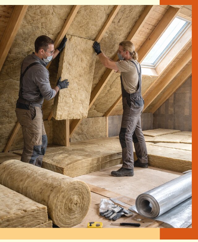 Утепление мансарды минватой в Дальнегорске от 4328 руб./м2 — монтаж и пароизоляция | ТепломастерДль