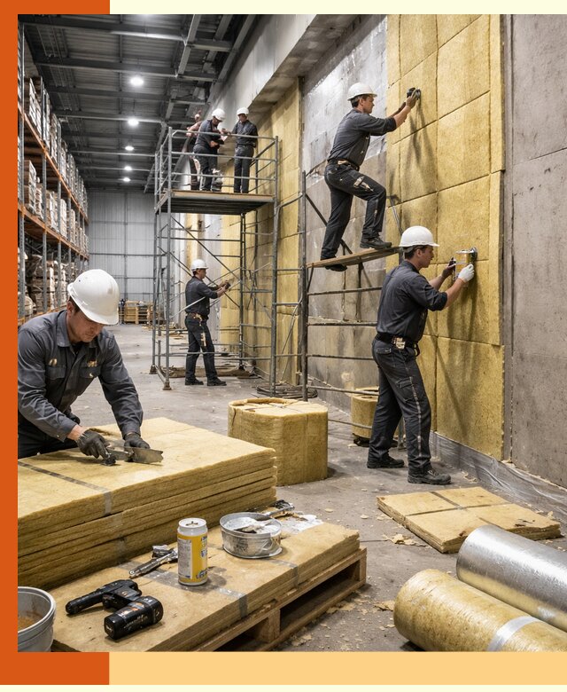 Утепление логистического центра в Дальнегорске качественно и экономично