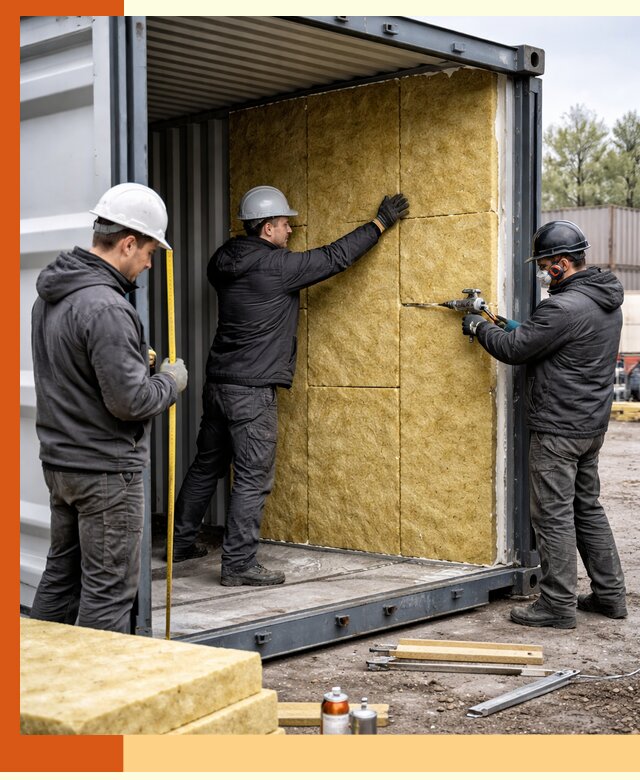 Утепление морского контейнера в Дальнегорске: надежная теплоизоляция и защита