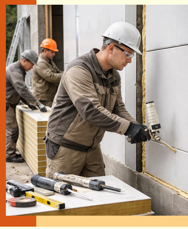 Утепление сэндвич-панелей пенополиуретаном в Дальнегорске