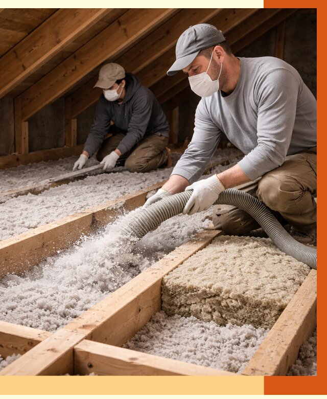 Заполнение полостей чердачного перекрытия в Дальнегорске от 4637 руб. | ТепломастерДль