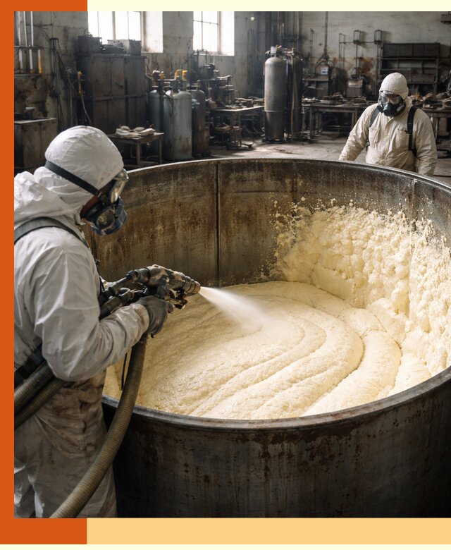 Заливка ппу в емкости с полной изоляцией и герметизацией в Дальнегорске