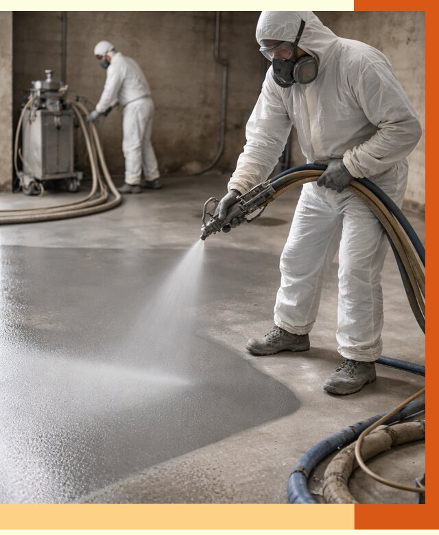 Гидроизоляция полимочевиной в Дальнегорске от 8758 руб/м² — напыление полимерной гидроизоляции | ТепломастерДль