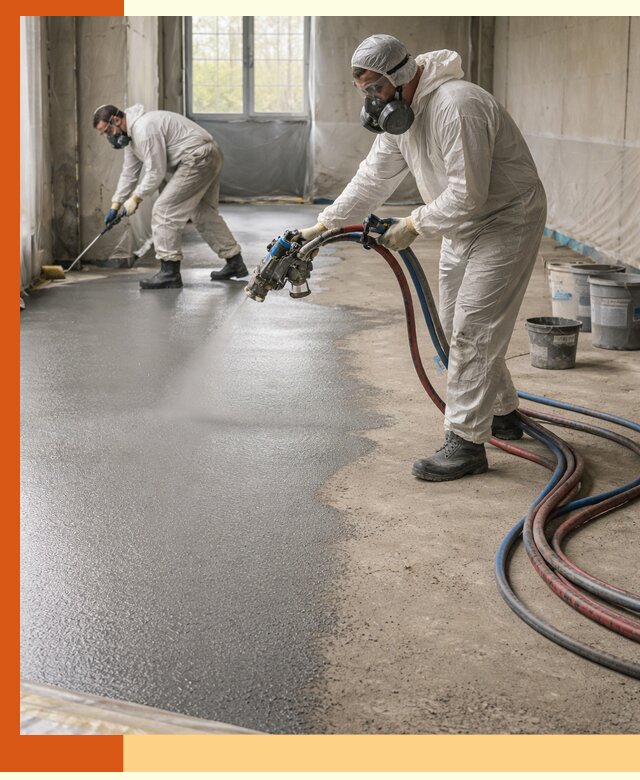 Гидроизоляция полимочевиной полов и конструкций в Дальнегорске